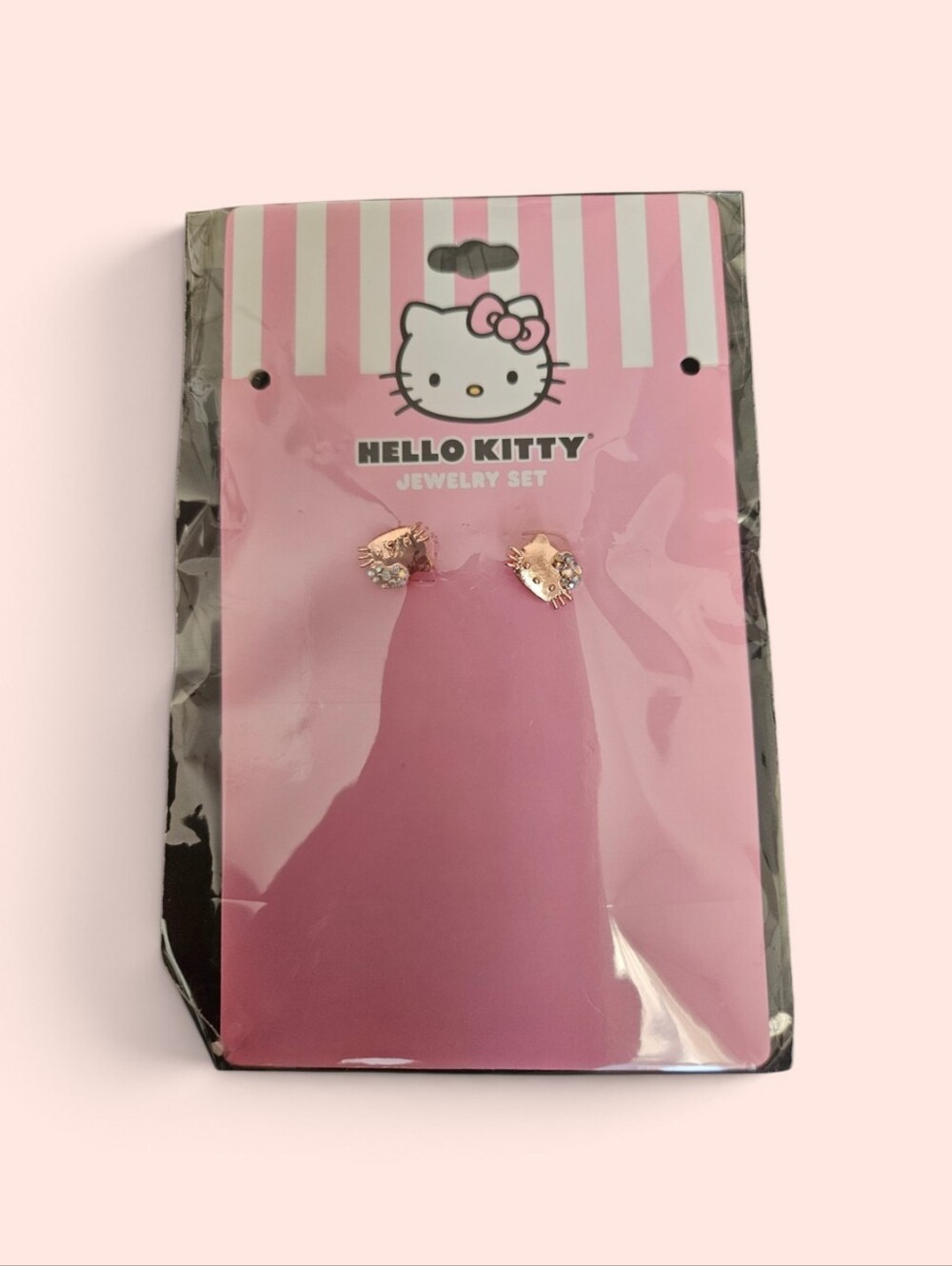 Hello Kitty Kids Rose Gold Stud Earrings